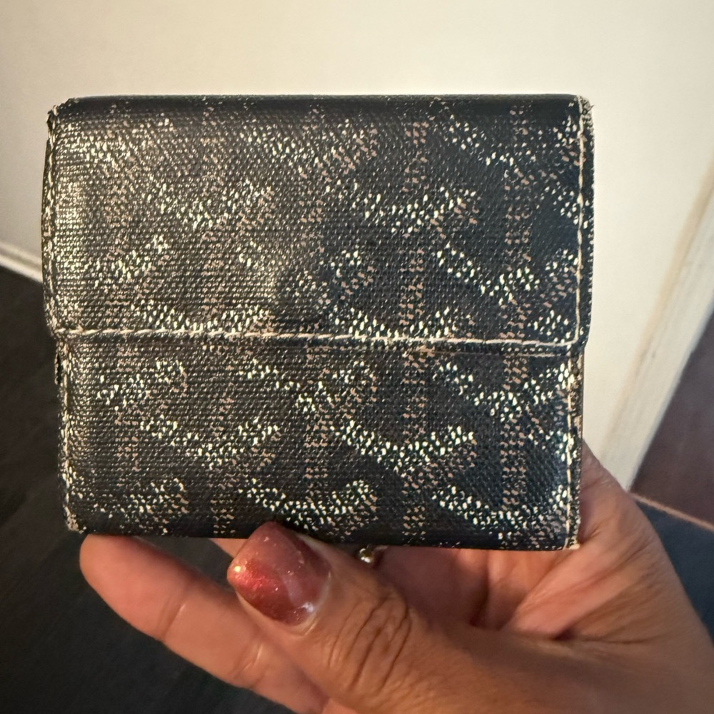 Goyard Black and White Monogram Wallet